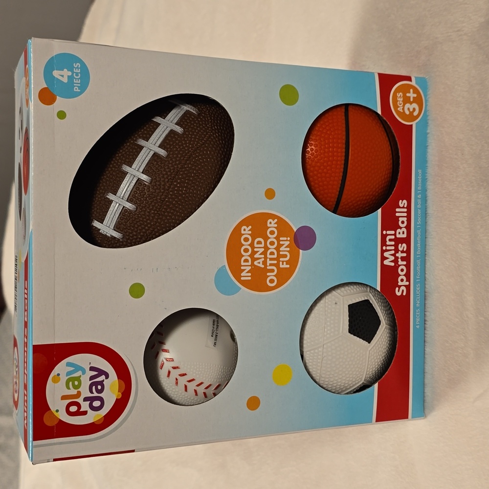 Mini Sports Balls Set Ages‎ 3+ NWT Play Day